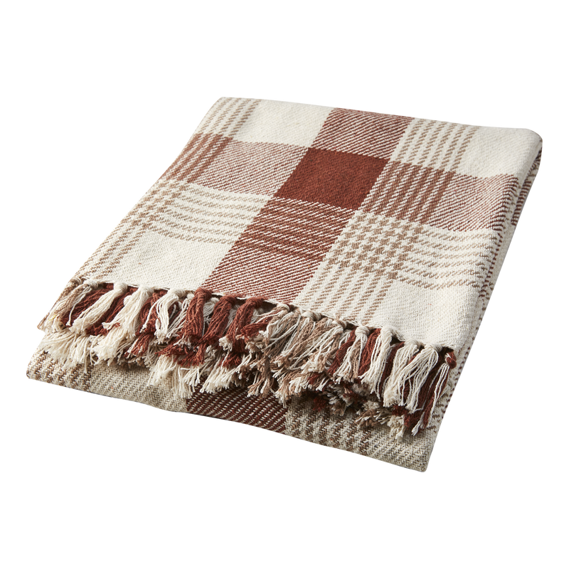 Anna Filt 150x125 Rost/Beige/Elfenben