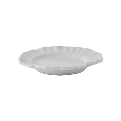 vita blomformade assietter - elegant bordsdukning