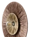 Vägglampa i naturmaterial