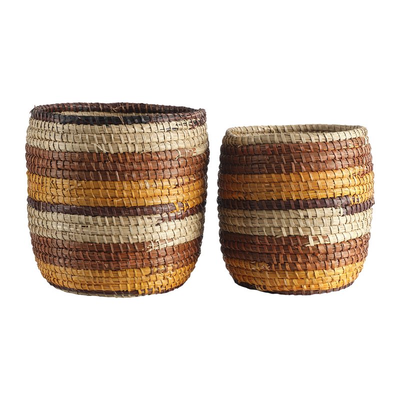 Collect Korg Natur/Brun 2-pack