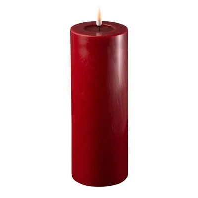 LED Blockljus 7,5x20 Bordeaux