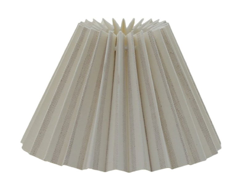 James Stripe Skärmar Plisserad Sand