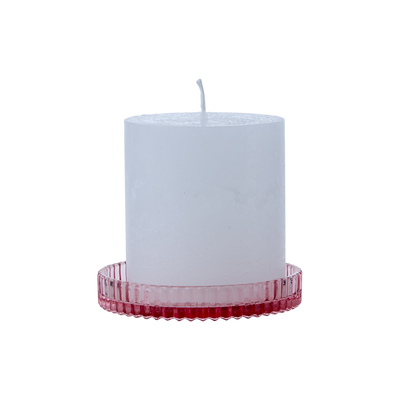 Moa Blockljus Fat Rosa 4-pack