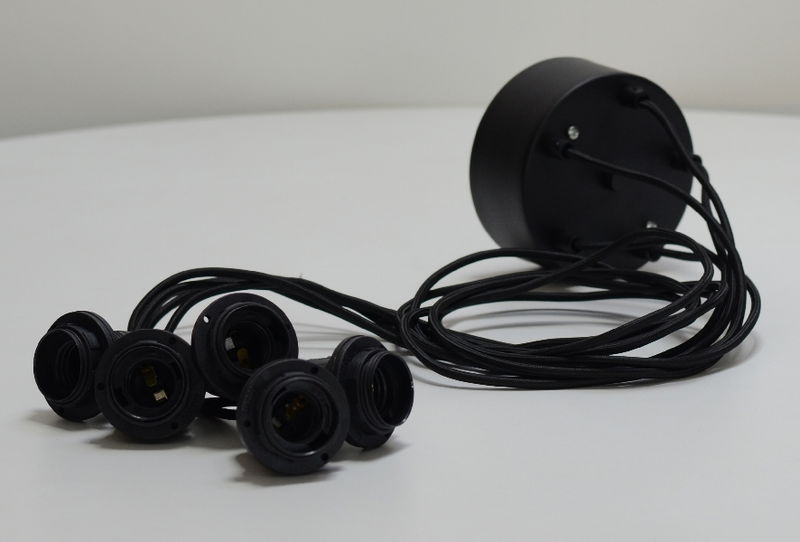 Bistro Multi Takupphänge 5xE27 Svart