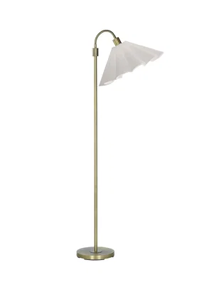 Amy Golvlampa Mässing m. Freja lampskärm