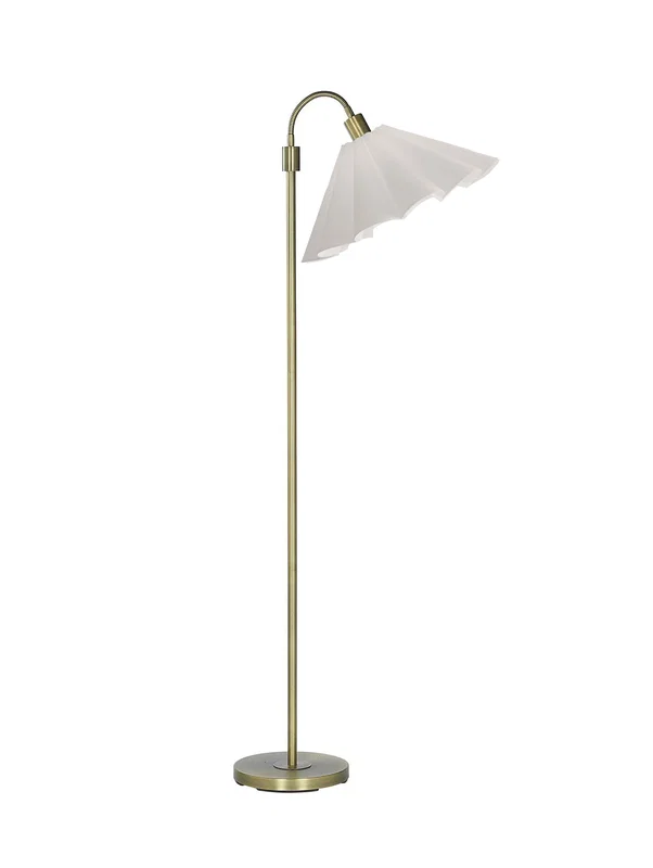 Amy Golvlampa Mässing m. Freja lampskärm