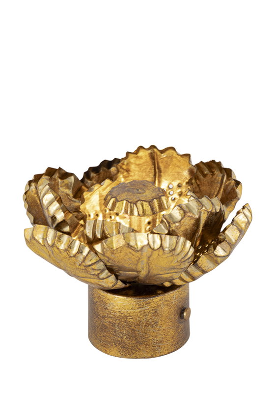 Kamelia Bordslampa USB H13 Antikguld