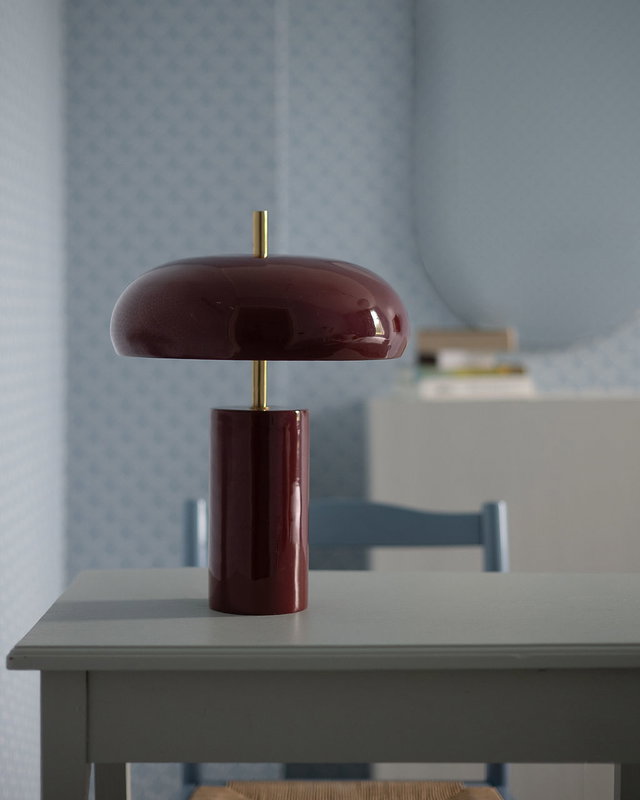 Retro bordslampa - Röd design