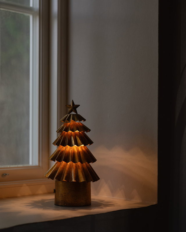 LED julgran i guld