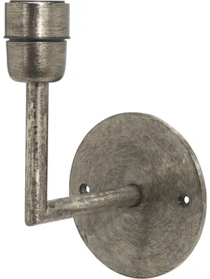 Base Vägglampa H22 Hamrad Silver