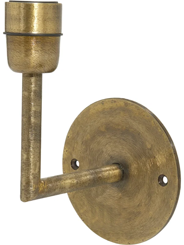 Base Vägglampa H22 Hamrad Guld