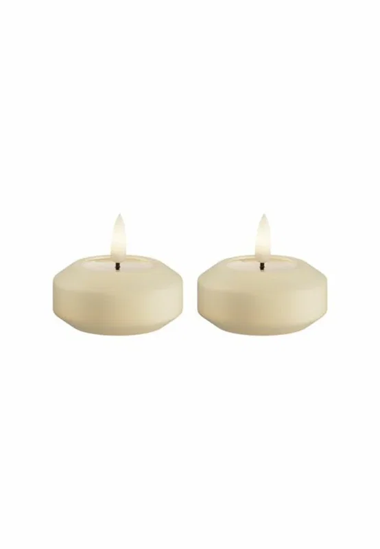 LED Flytande Värmeljus 6,1x5,5 Cream 2-p