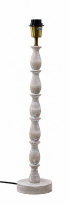 Noma Lampfot H60 White Wash - Detaljerat Hantverk