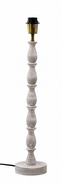 Noma Lampfot H60 White Wash - Detaljerat Hantverk