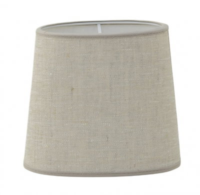 Carolin Skärmar Oval Sand - Oval linne lampskärm