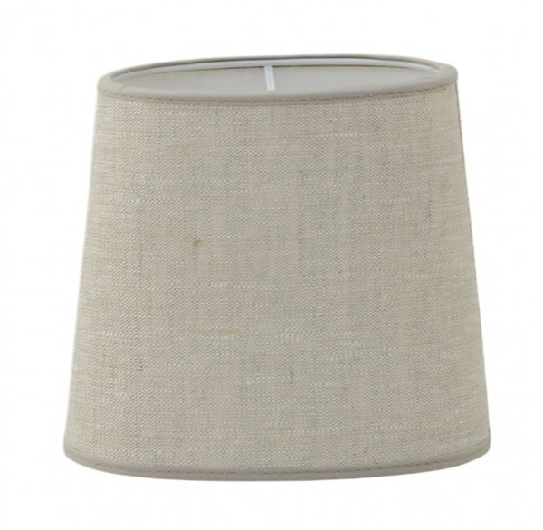 Carolin Skärmar Oval Sand - Oval linne lampskärm