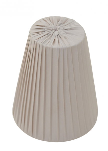 Alma Stilskärmar Offwhite - Satin plisserade lampskärmar