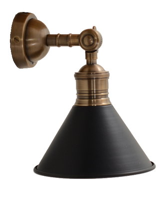 Paxton Vägglampa Antik Svart