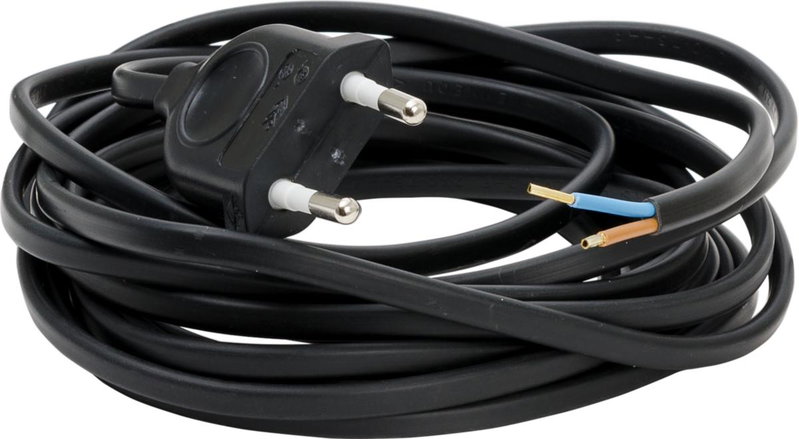 Armatursladd med EU-stickpropp 4m Svart