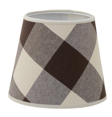 Squares Skärmar Brun - Rutiga lampskärmar