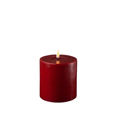 LED Blockljus 10x10 Bordeaux