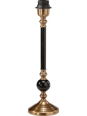 Abbey Lampfot H40 Svart/Mässing