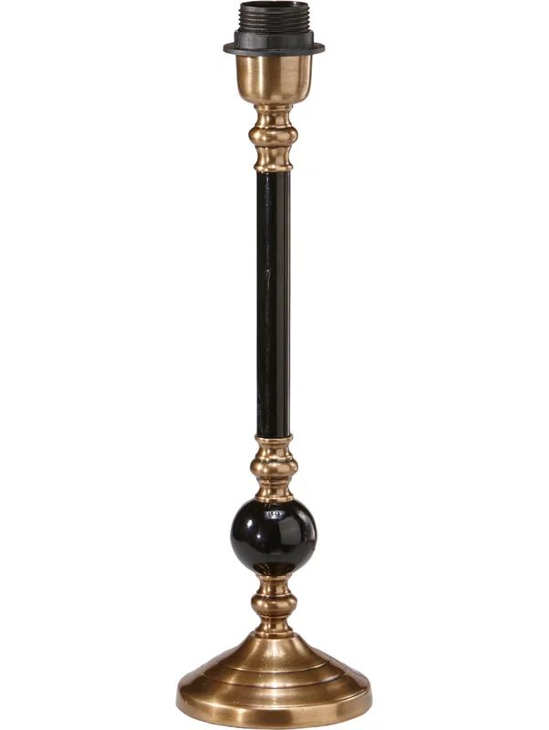 Abbey Lampfot H40 Svart/Mässing