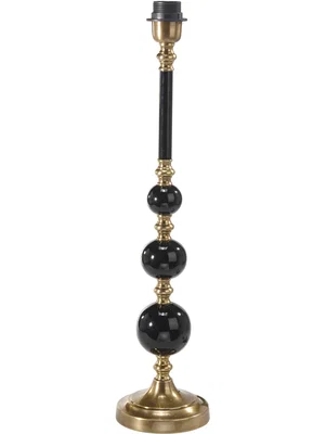 Abbey Lampfot H60 Svart/Mässing
