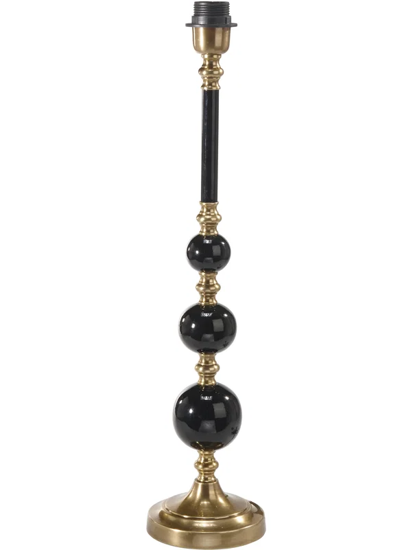 Abbey Lampfot H60 Svart/Mässing