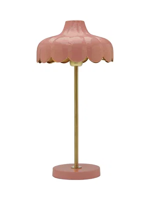 Wells Bordslampa Rosa/Guld