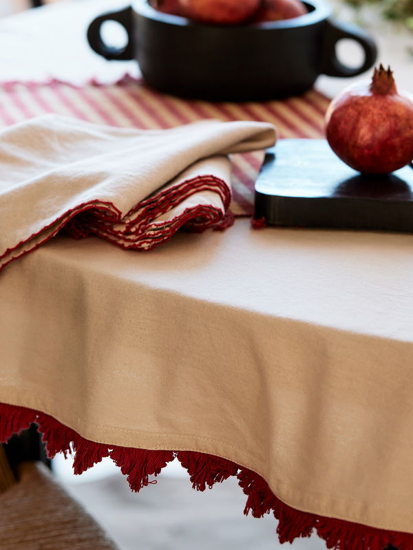 Stine Duk 145x280cm Röd