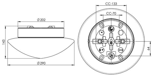 Contrast Solhem Bastu Tak/Vägglampa IP44