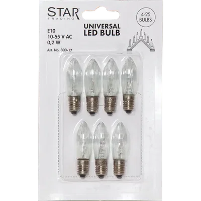 Reservlampa E10 LED 7-pack