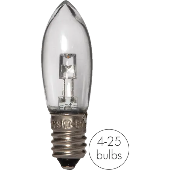 Reservlampa E10 LED 0.1-0.5W 7-pack