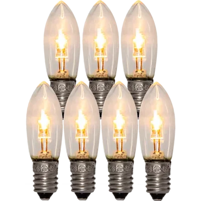 Reservlampa E10 LED 0.1-0.5W 7-pack