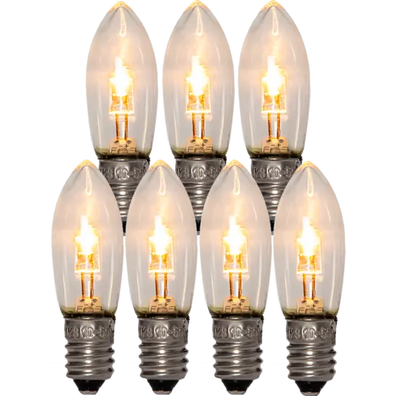 Reservlampa E10 LED 0.1-0.5W 7-pack