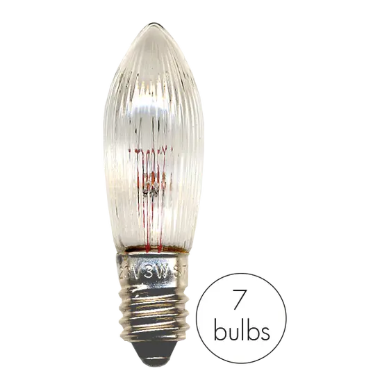 Reservlampa 7-pack 34V 3W E10
