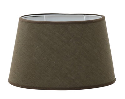 Carolin Skärmar Oval Bark - Mörkbrun Lampskärm