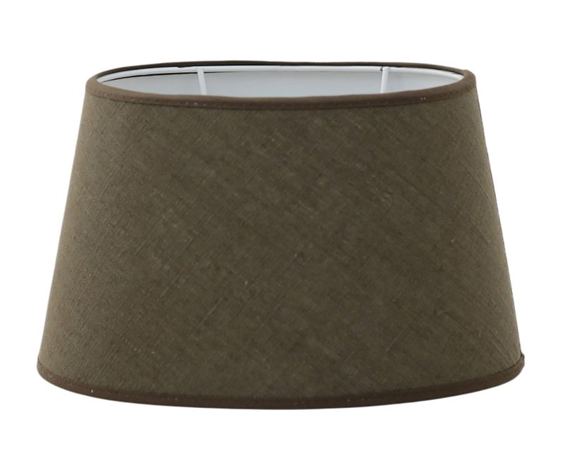 Carolin Skärmar Oval Bark - Mörkbrun Lampskärm