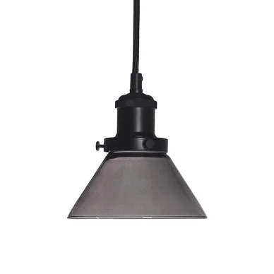 August Fönsterlampa 15 Rök/Svart - Utförsäljning