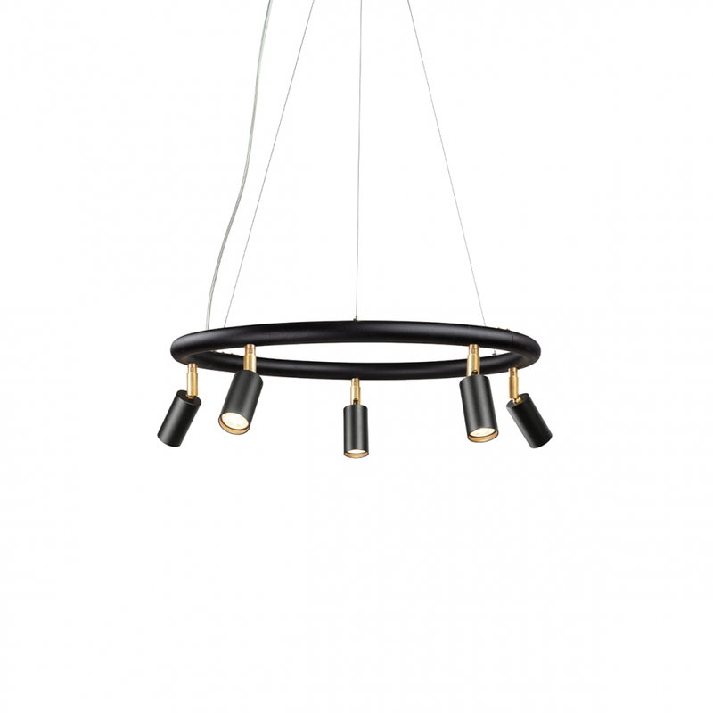Starlight 5 Rund Taklampa Svart