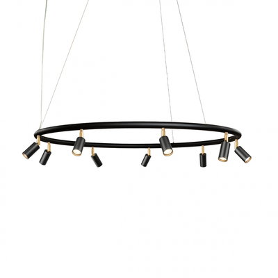 Starlight 9 Rund Taklampa Svart