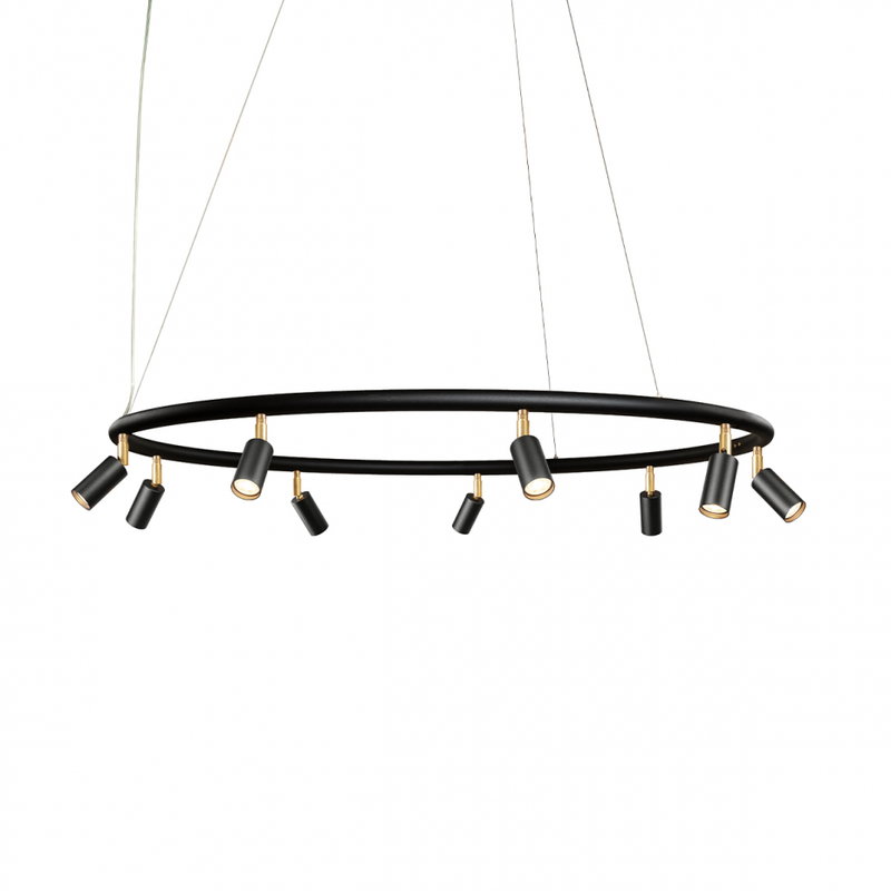 Starlight 9 Rund Taklampa Svart