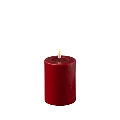 LED Blockljus 7,5x10 Bordeaux
