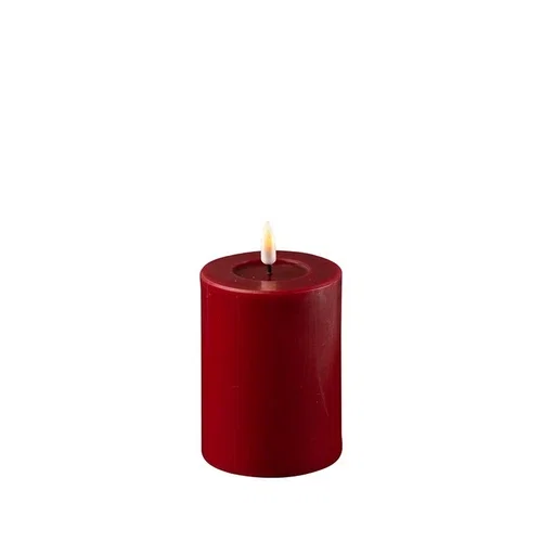 LED Blockljus 7,5x10 Bordeaux