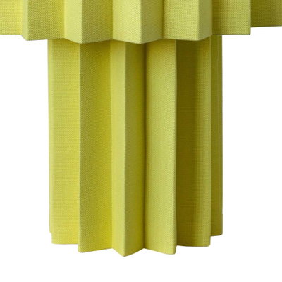 Gul Bordslampa i plisserad design - Färgklick till inredningen