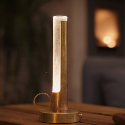 Visir Portabel Bordslampa Rå Koppar - Klassiska oljelampor
