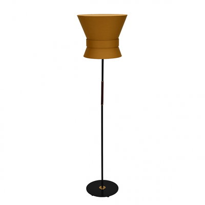 Bow Golvlampa Stor Svart/Gul Ockra