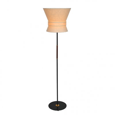 Bow Golvlampa Stor Svart/Krämvit