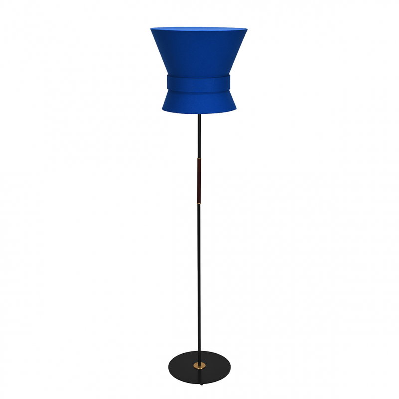 Bow Golvlampa Stor Svart/Midnattsblå